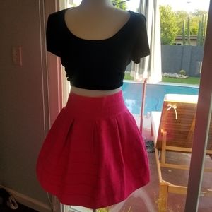 Flirty Hot Pink Mini Skirt